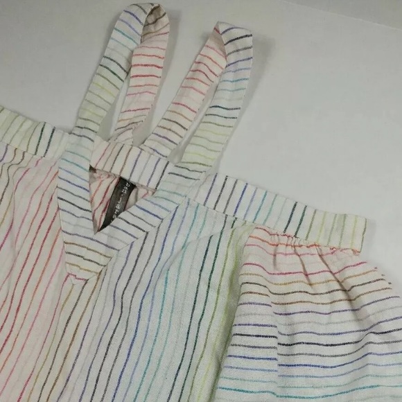 BAN JARA Stripe linen Blouse Top - Picture 3 of 9